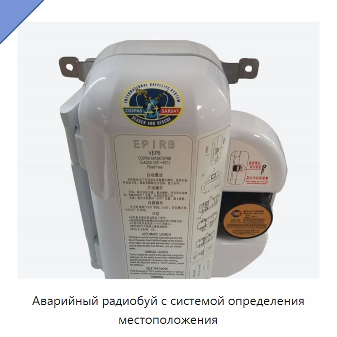 Аварийный радиобуй с системой определения местоположения — Специальные судовые принадлежности
