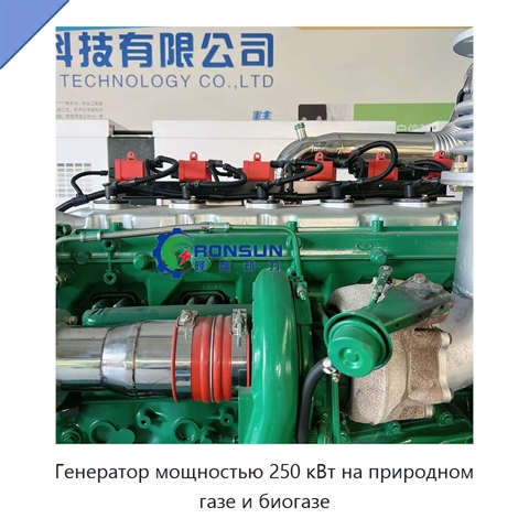 Генератор мощностью 250 кВт на природном газе и биогазе