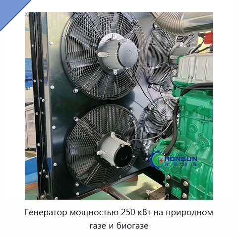 Генератор мощностью 250 кВт на природном газе и биогазе