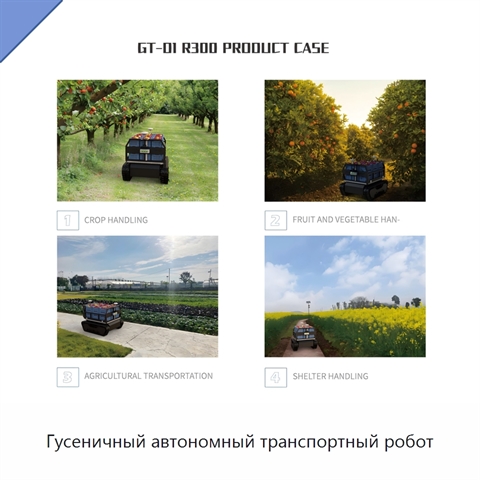 Гусеничный автономный транспортный робот