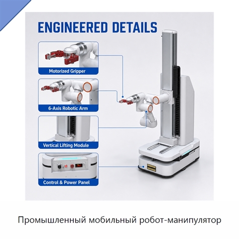 Промышленный мобильный робот-манипулятор