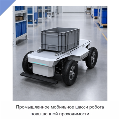 Промышленное мобильное шасси робота повышенной проходимости