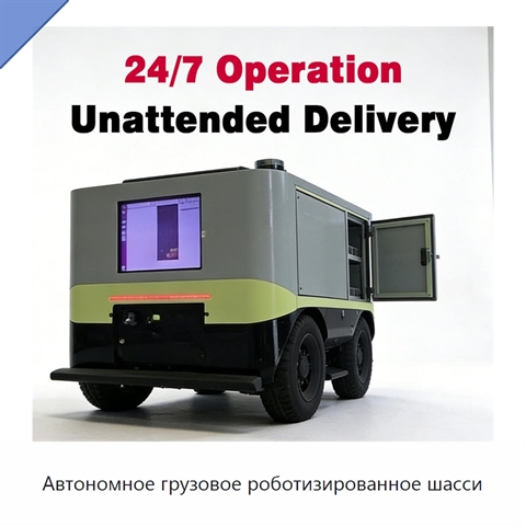 Автономное грузовое роботизированное шасси