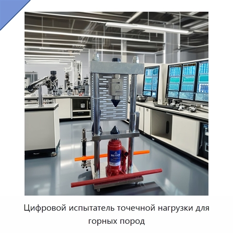 Цифровой испытатель точечной нагрузки для горных пород
