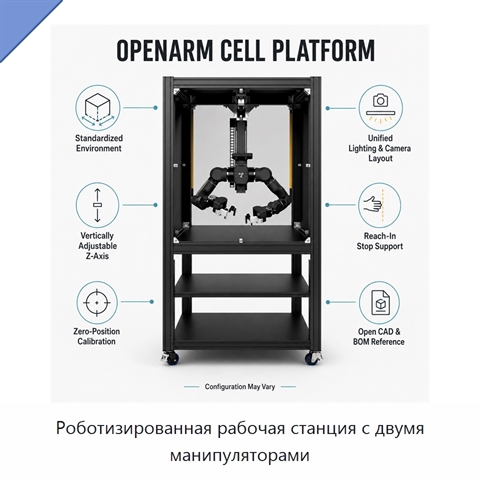 Роботизированная рабочая станция с двумя манипуляторами