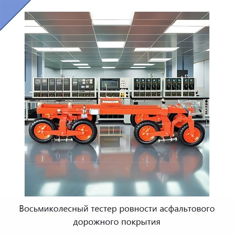 Восьмиколесный тестер ровности асфальтового дорожного покрытия
