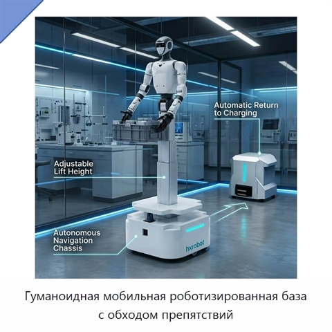 Гуманоидная мобильная роботизированная база с обходом препятствий