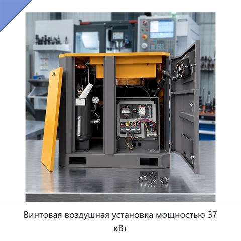 Винтовая воздушная установка мощностью 37 кВт