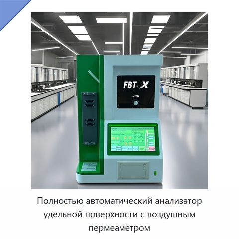 Полностью автоматический анализатор удельной поверхности с воздушным пермеаметром