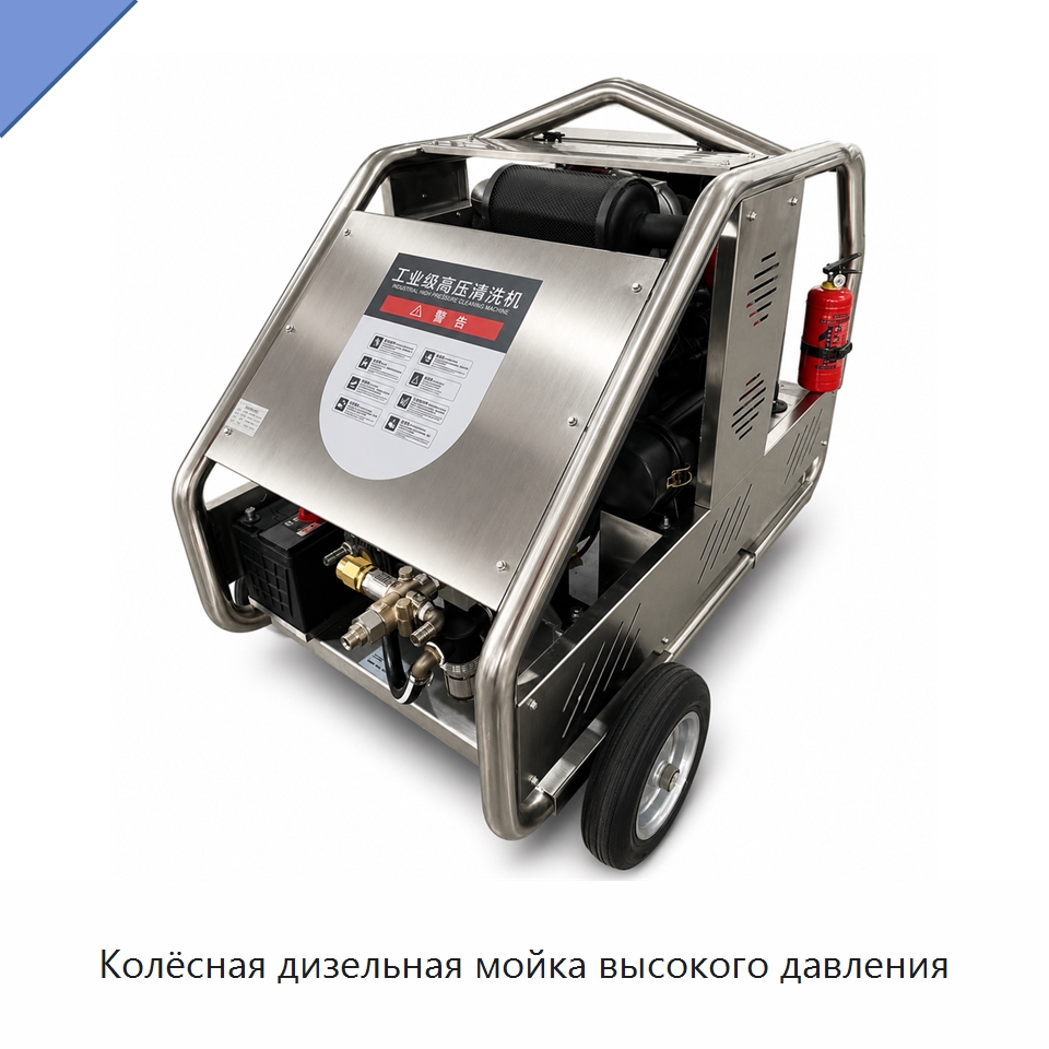 Колёсная дизельная мойка высокого давления — Аппараты высокого давления
