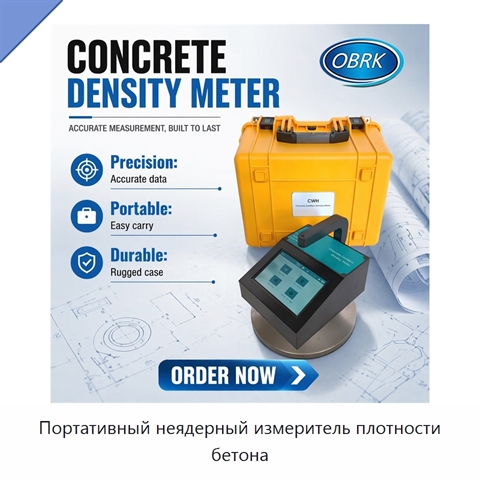 Портативный неядерный измеритель плотности бетона