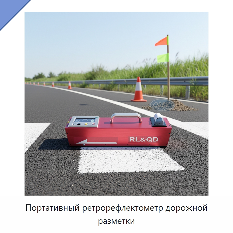 Портативный ретрорефлектометр дорожной разметки — Испытательное оборудование