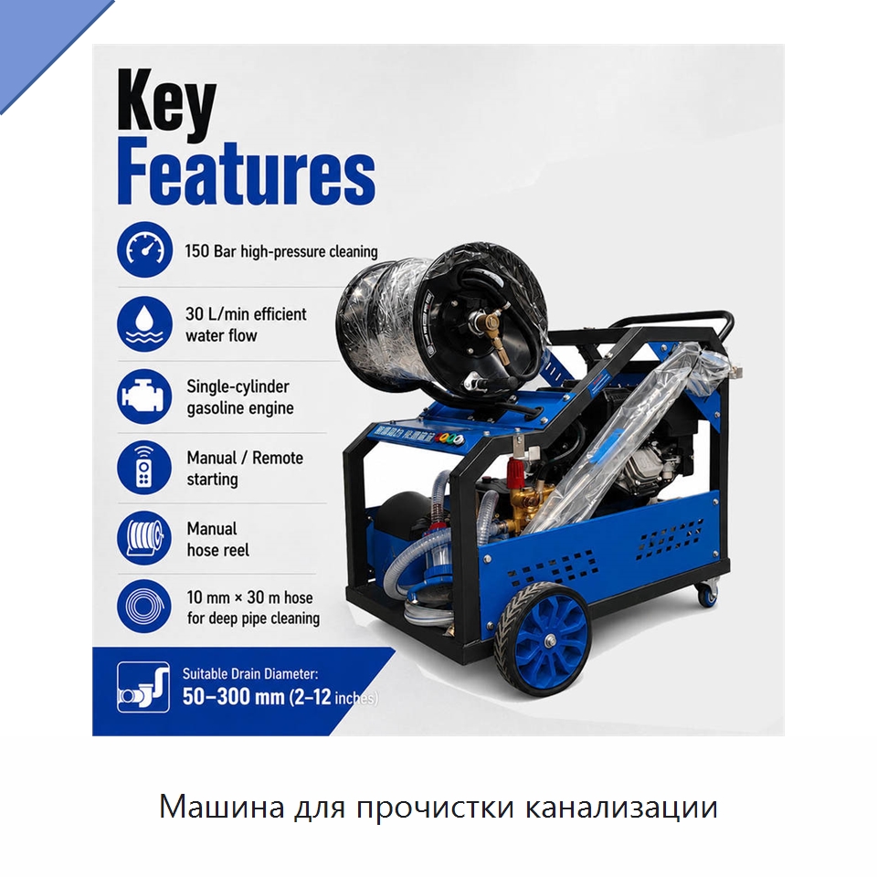 Машина для прочистки канализации — Аппараты высокого давления