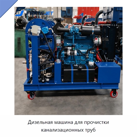 Дизельная машина для прочистки канализационных труб