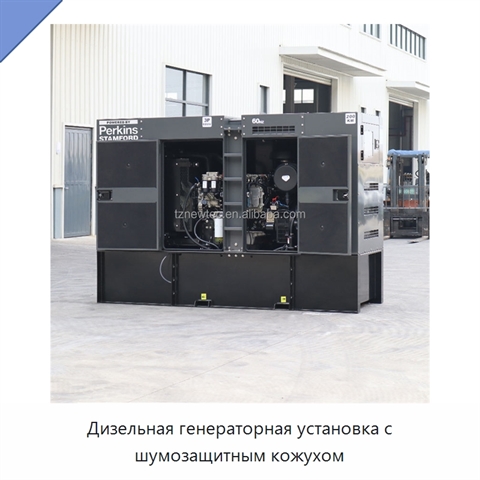 Дизельная генераторная установка с шумозащитным кожухом
