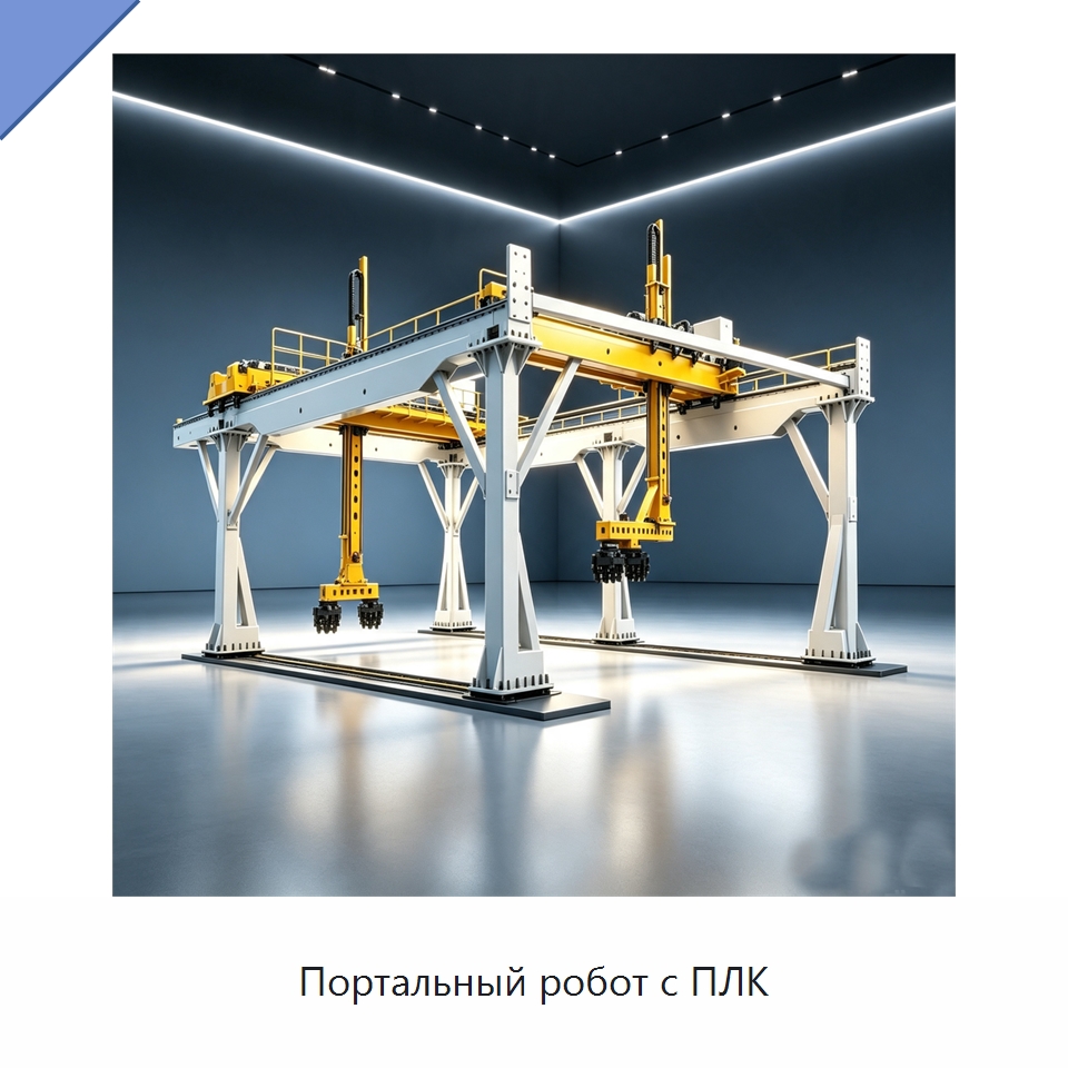 Портальный робот с ПЛК — Специальные промышленные роботы