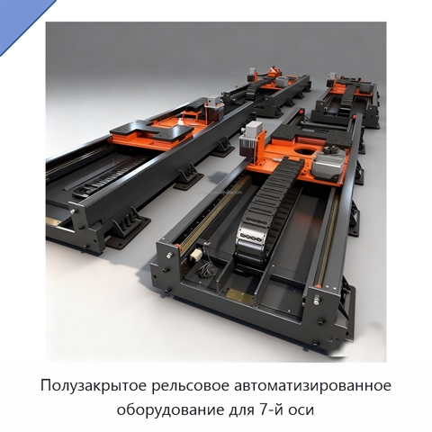 Полузакрытое рельсовое автоматизированное оборудование для 7-й оси