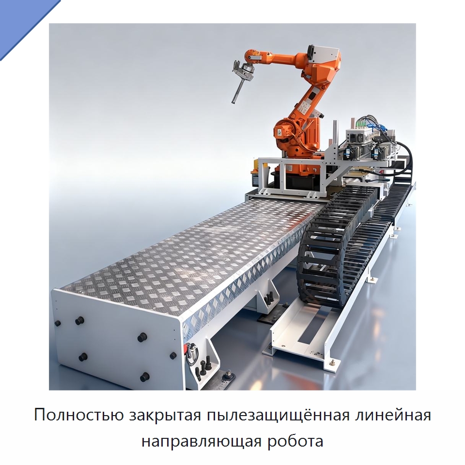 Полностью закрытая пылезащищённая линейная направляющая робота — Специальные машины и промышленное оборудование
