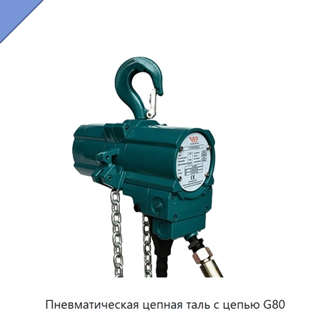 Пневматическая цепная таль с цепью G80