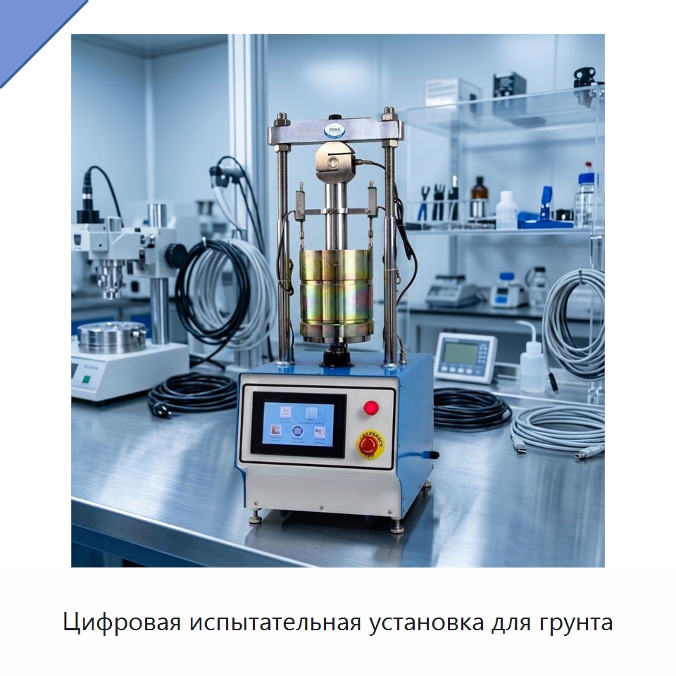 Цифровая испытательная установка для грунта — Испытательное оборудование