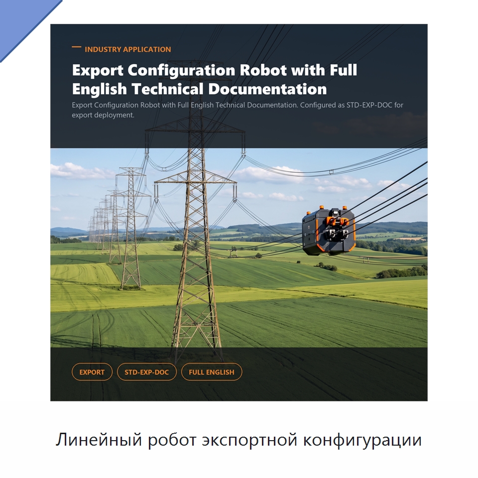Линейный робот экспортной конфигурации — Специальные изделия среднего и высокого напряжения