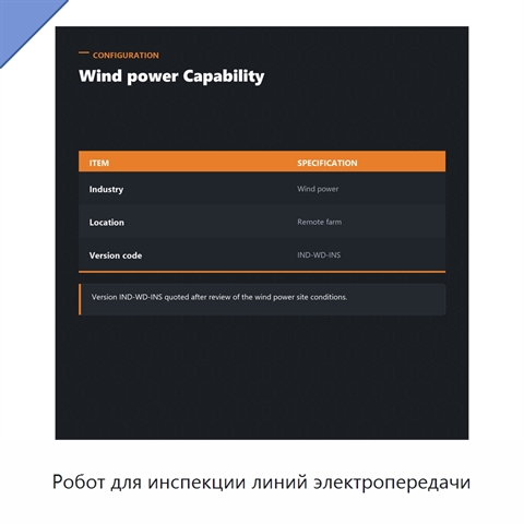 Робот для инспекции линий электропередачи