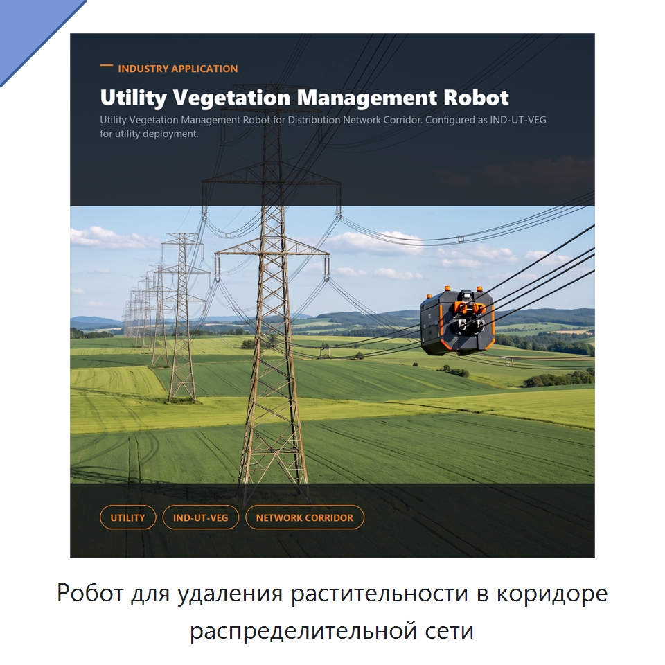 Робот для удаления растительности в коридоре распределительной сети — Специальные изделия среднего и высокого напряжения