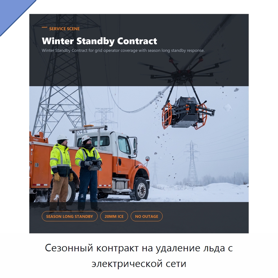 Сезонный контракт на удаление льда с электрической сети — Специальные изделия среднего и высокого напряжения