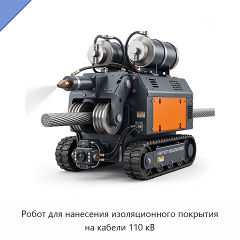Робот для нанесения изоляционного покрытия на кабели 110 кВ