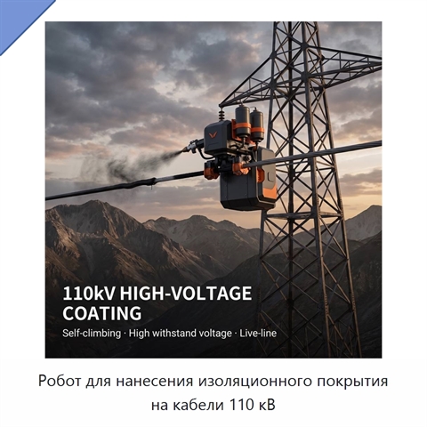 Робот для нанесения изоляционного покрытия на кабели 110 кВ