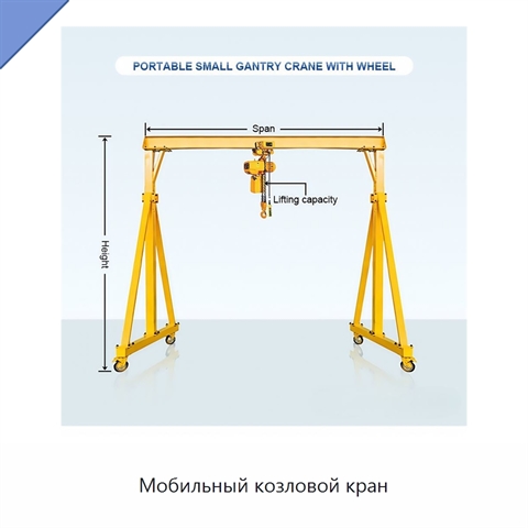 Мобильный козловой кран