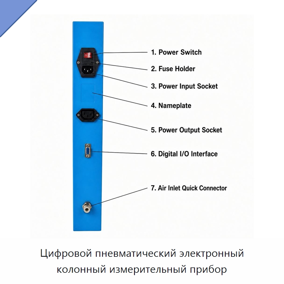 Цифровой пневматический электронный колонный измерительный прибор — Специальные испытательные приборы