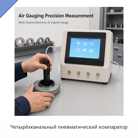 Четырёхканальный пневматический компаратор