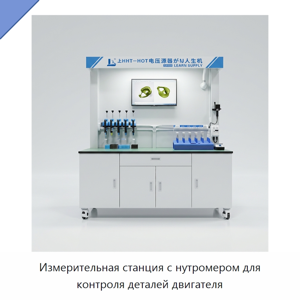 Измерительная станция с нутромером для контроля деталей двигателя — Специальные измерительные и контрольные инструменты