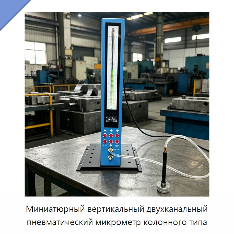 Миниатюрный вертикальный двухканальный пневматический микрометр колонного типа — Специальные испытательные приборы