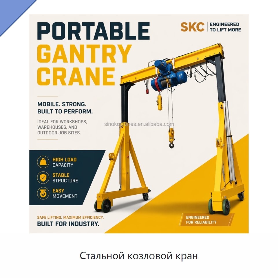 Стальной козловой кран — Краны