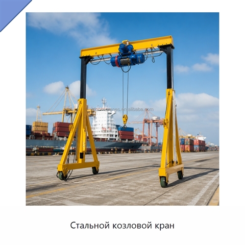 Стальной козловой кран