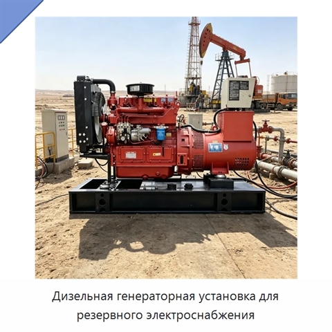 Дизельная генераторная установка для резервного электроснабжения