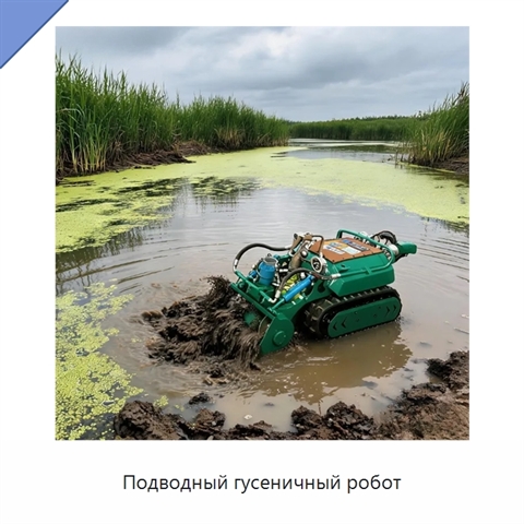 Подводный гусеничный робот
