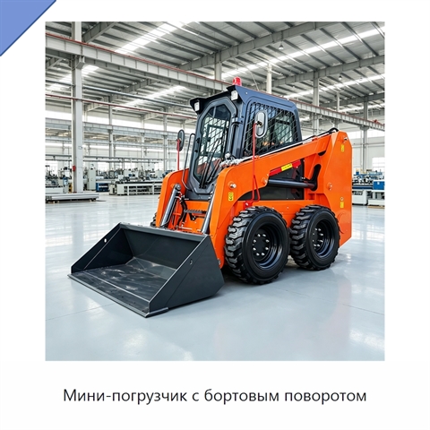 Мини-погрузчик с бортовым поворотом