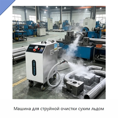 Машина для струйной очистки сухим льдом