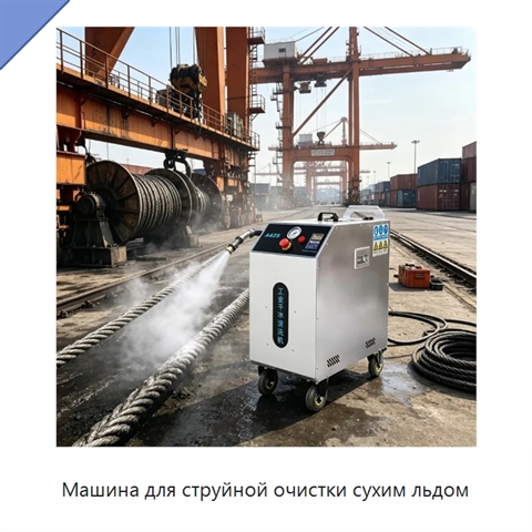 Машина для струйной очистки сухим льдом