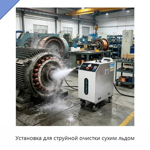 Установка для струйной очистки сухим льдом