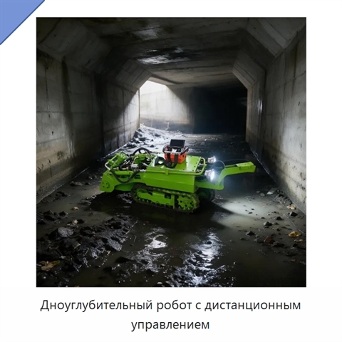 Дноуглубительный робот с дистанционным управлением