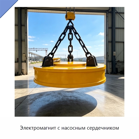 Электромагнит с насосным сердечником