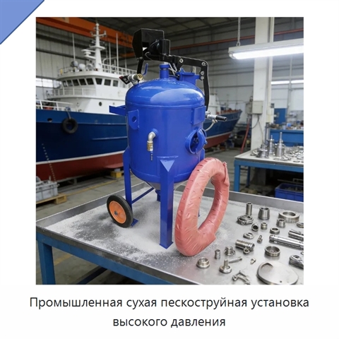 Промышленная сухая пескоструйная установка высокого давления