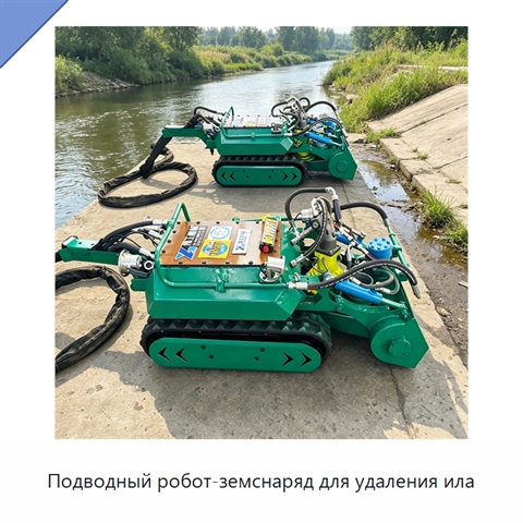 Подводный робот-земснаряд для удаления ила