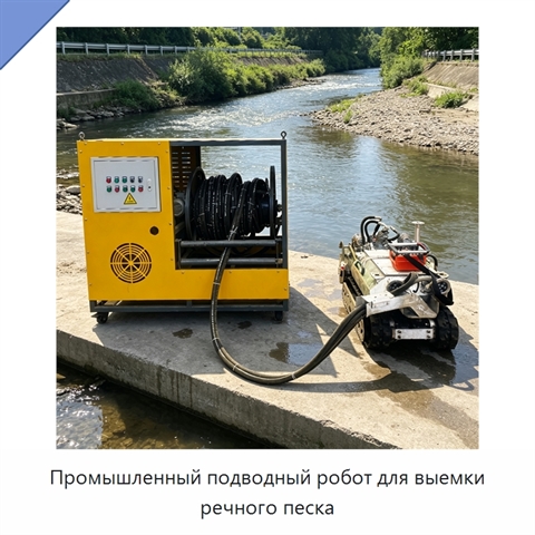 Промышленный подводный робот для выемки речного песка