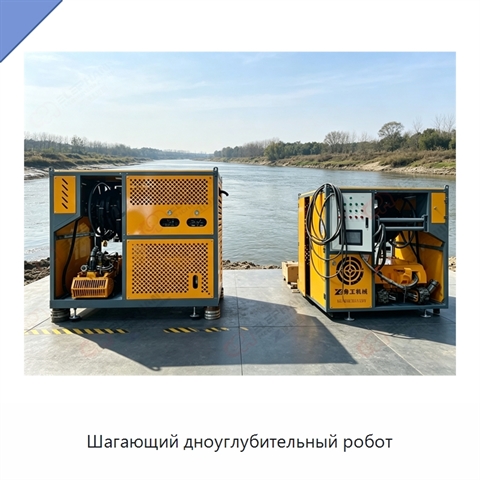 Шагающий дноуглубительный робот