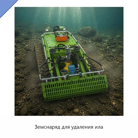 Земснаряд для удаления ила